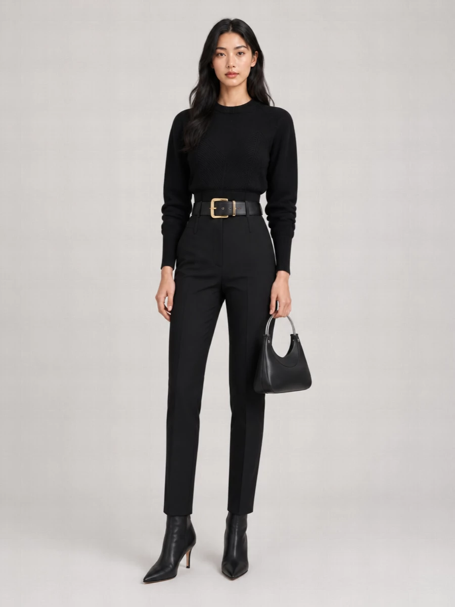 Alexander Mcqueen Wool Cashmere Chevron Corset Jumper