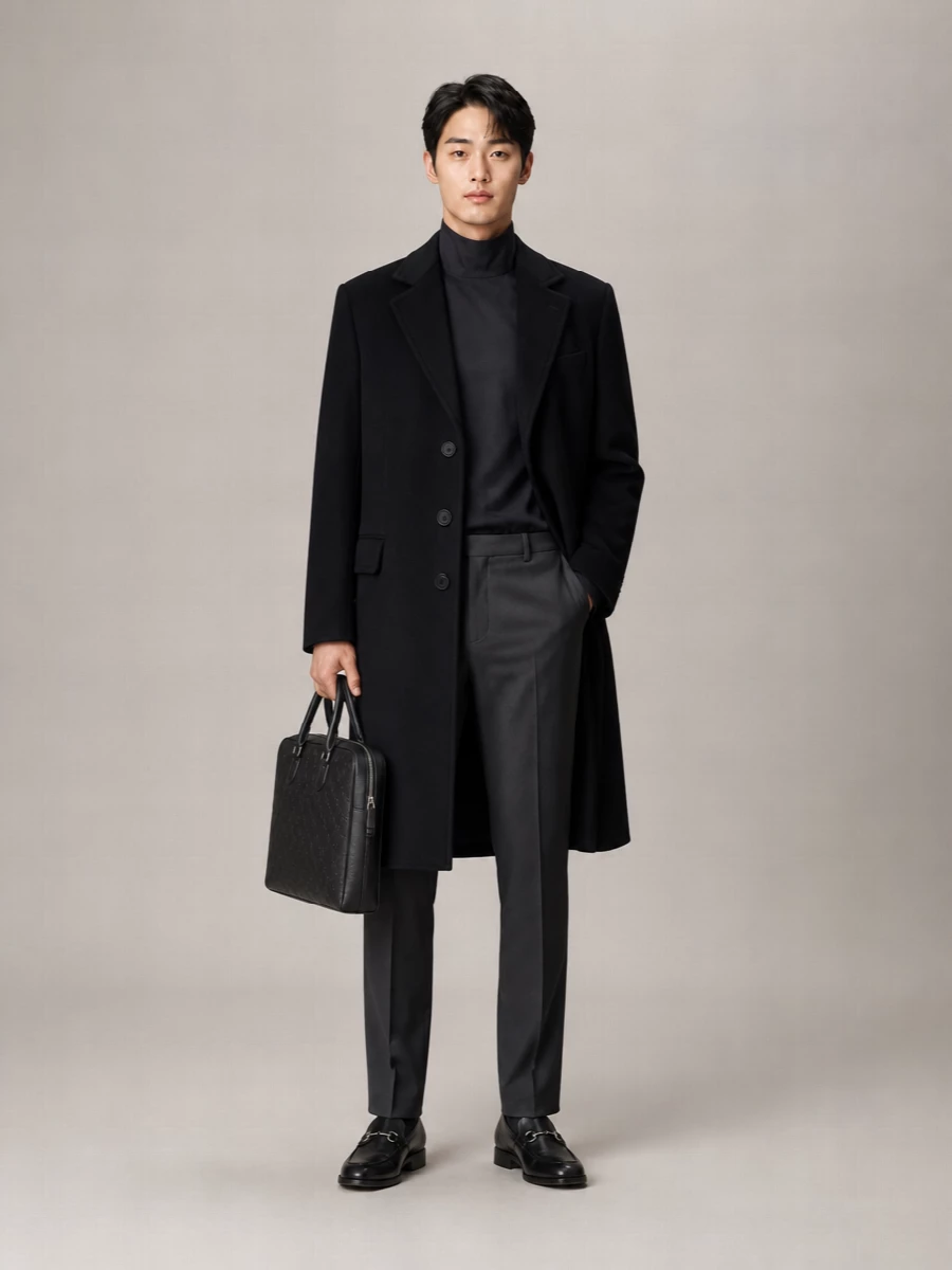 Gucci Cashmere Blend Single Breasted Coat