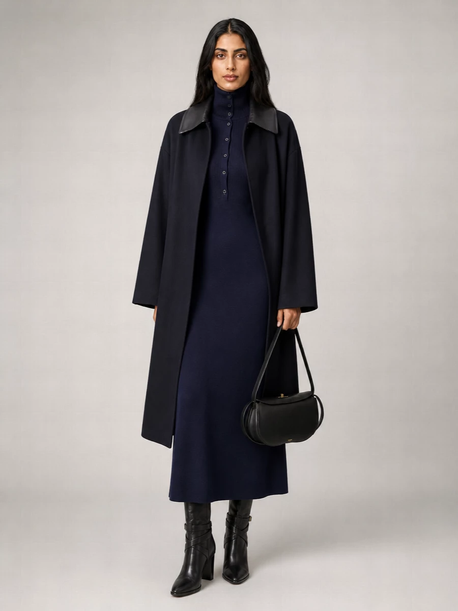 Calvin Klein cashmere wool trench coat