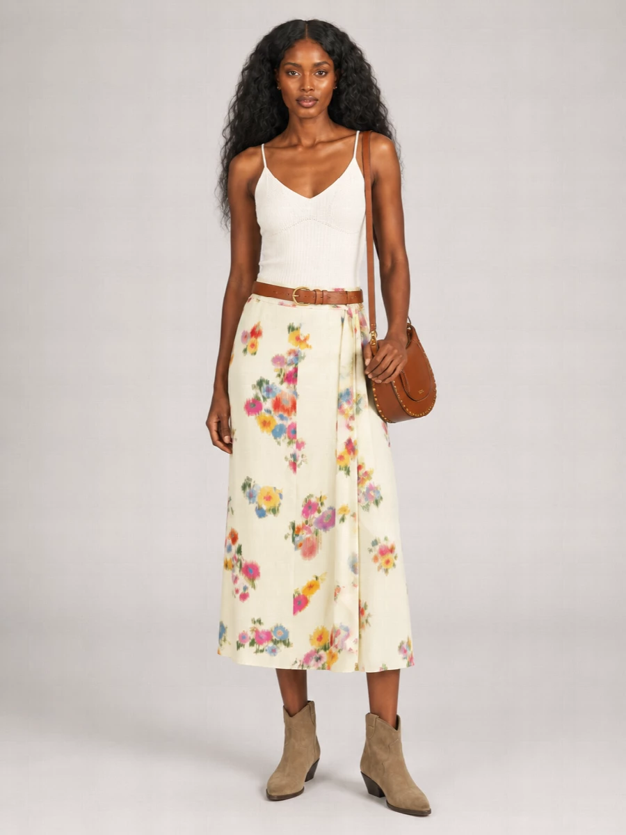 Isabel Marant Etoile Printed Wrap Skirt