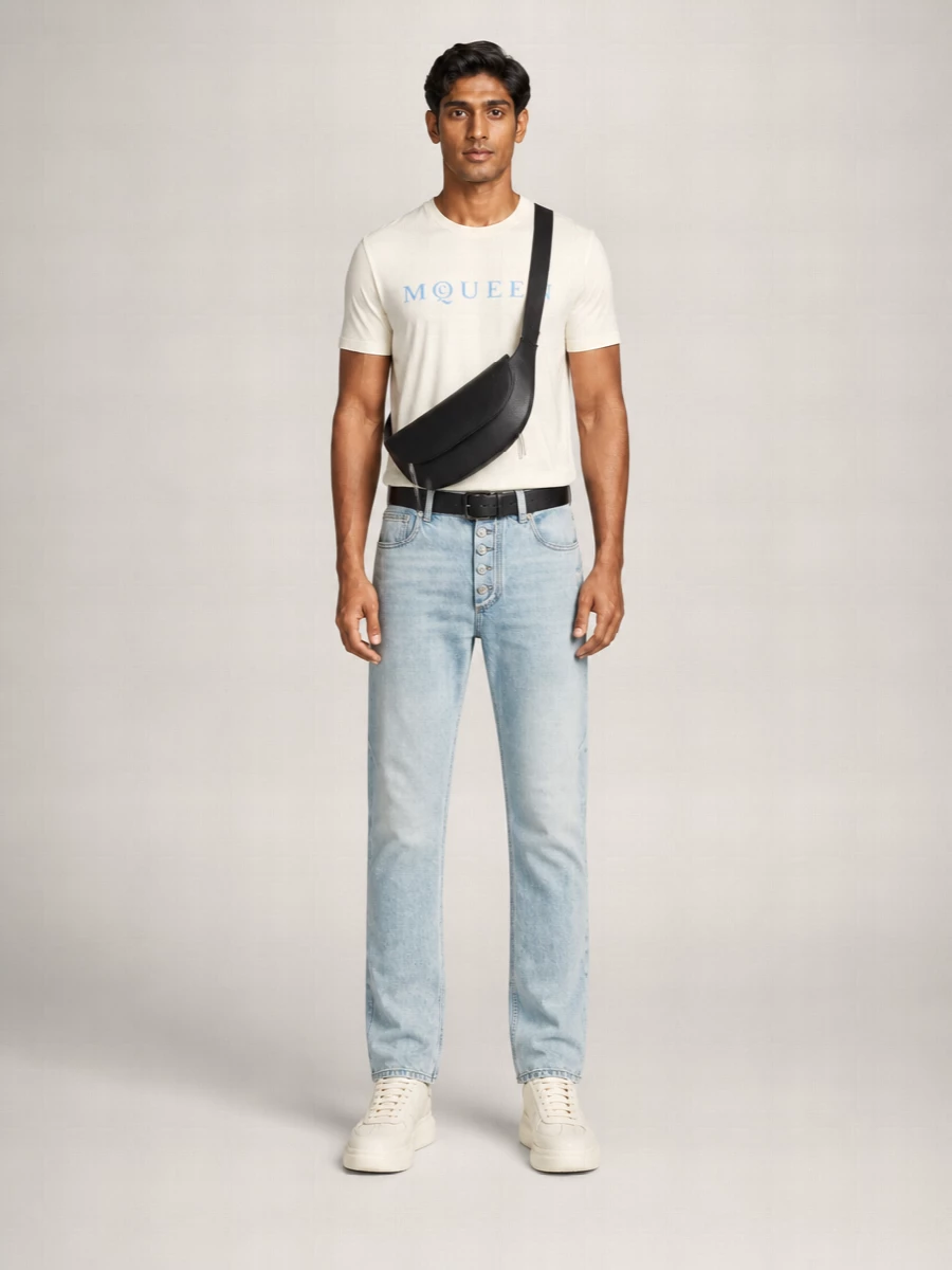 Alexander Mcqueen Cotton Logo Print T-Shirt