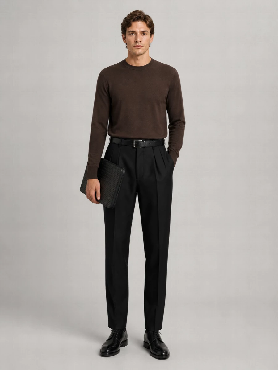 Pt Torino Wool Tailored Trousers