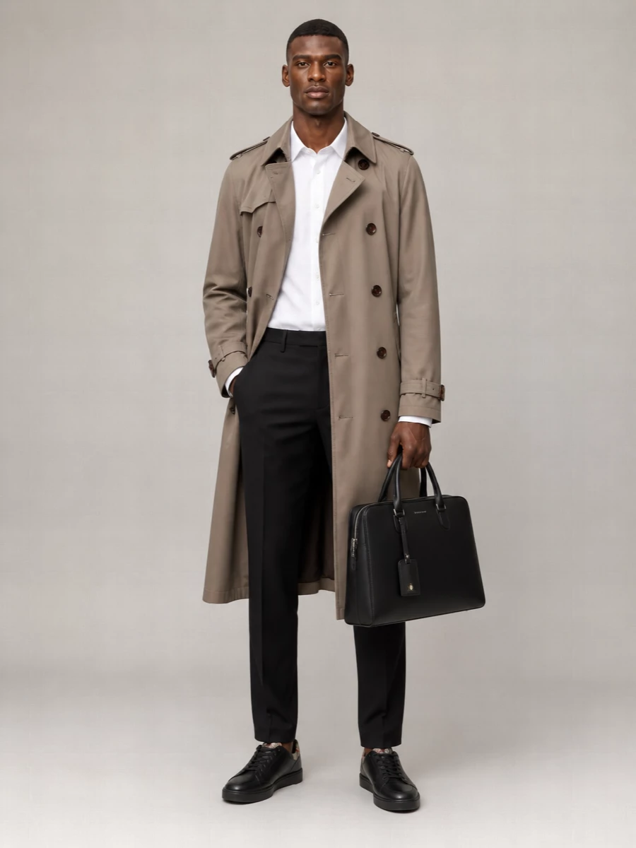Burberry Silk Short Trench Coat