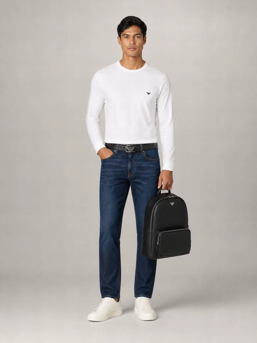 Emporio Armani Regular-Fit Long-Sleeve T-Shirt