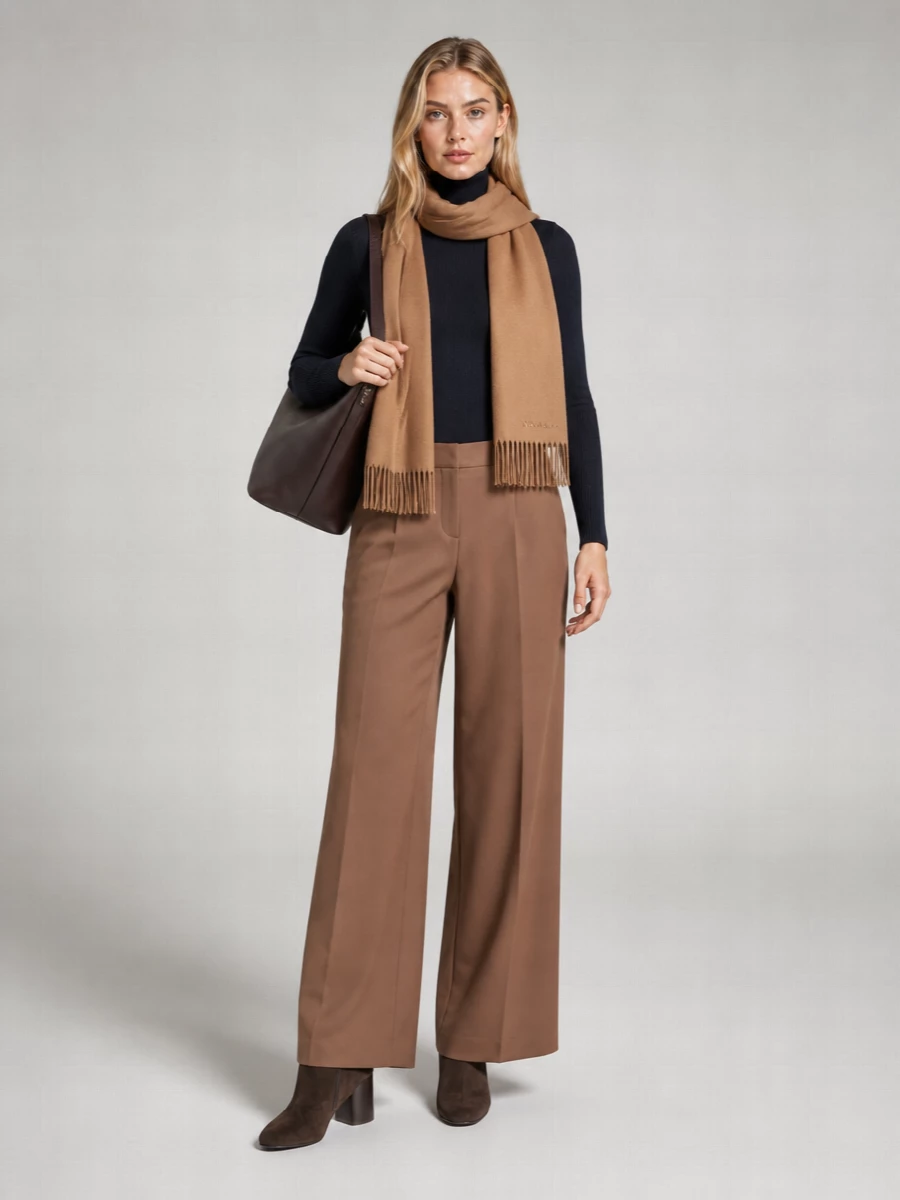 S Max Mara Cashmere Wool High Neck Sweater