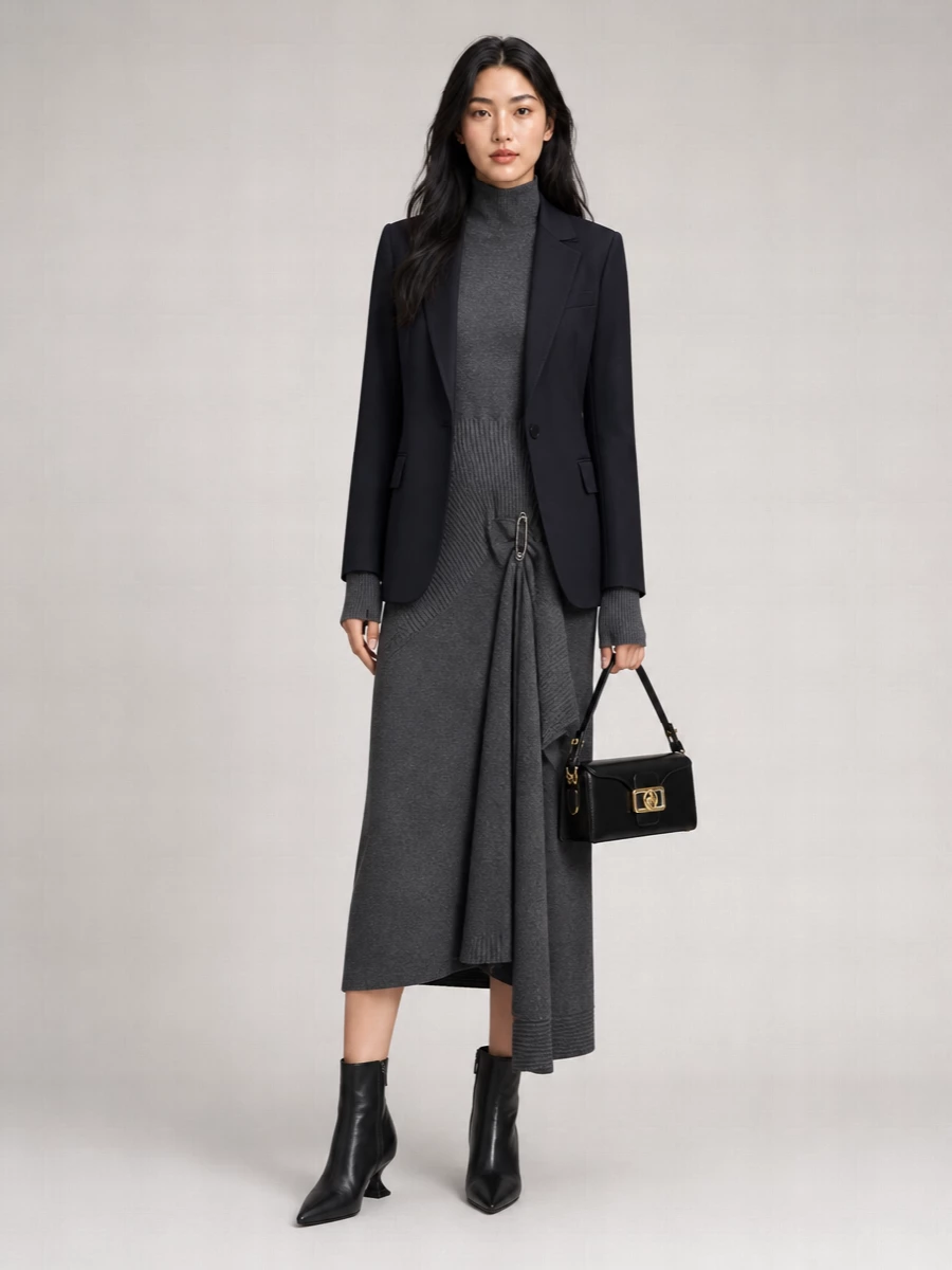 Lanvin Single-Breasted Wool Tailored Blazer