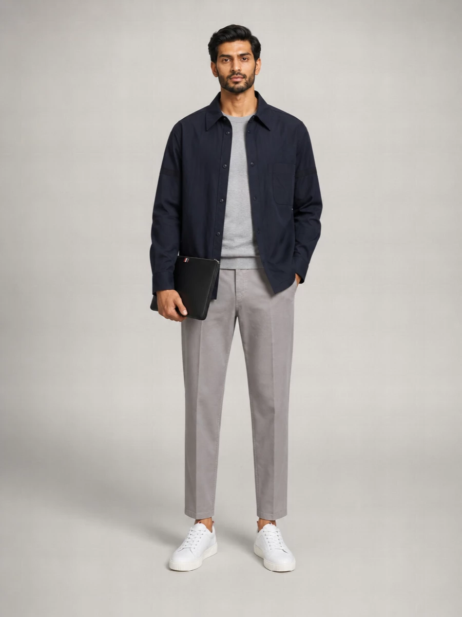 Thom Browne Snap Front Overshirt