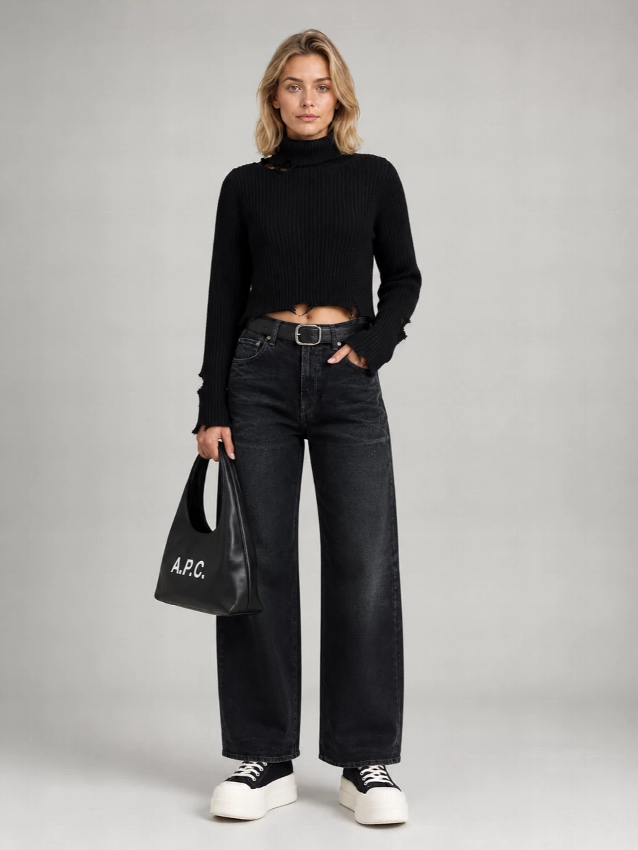 Haikure Denim Wide-Leg Jeans
