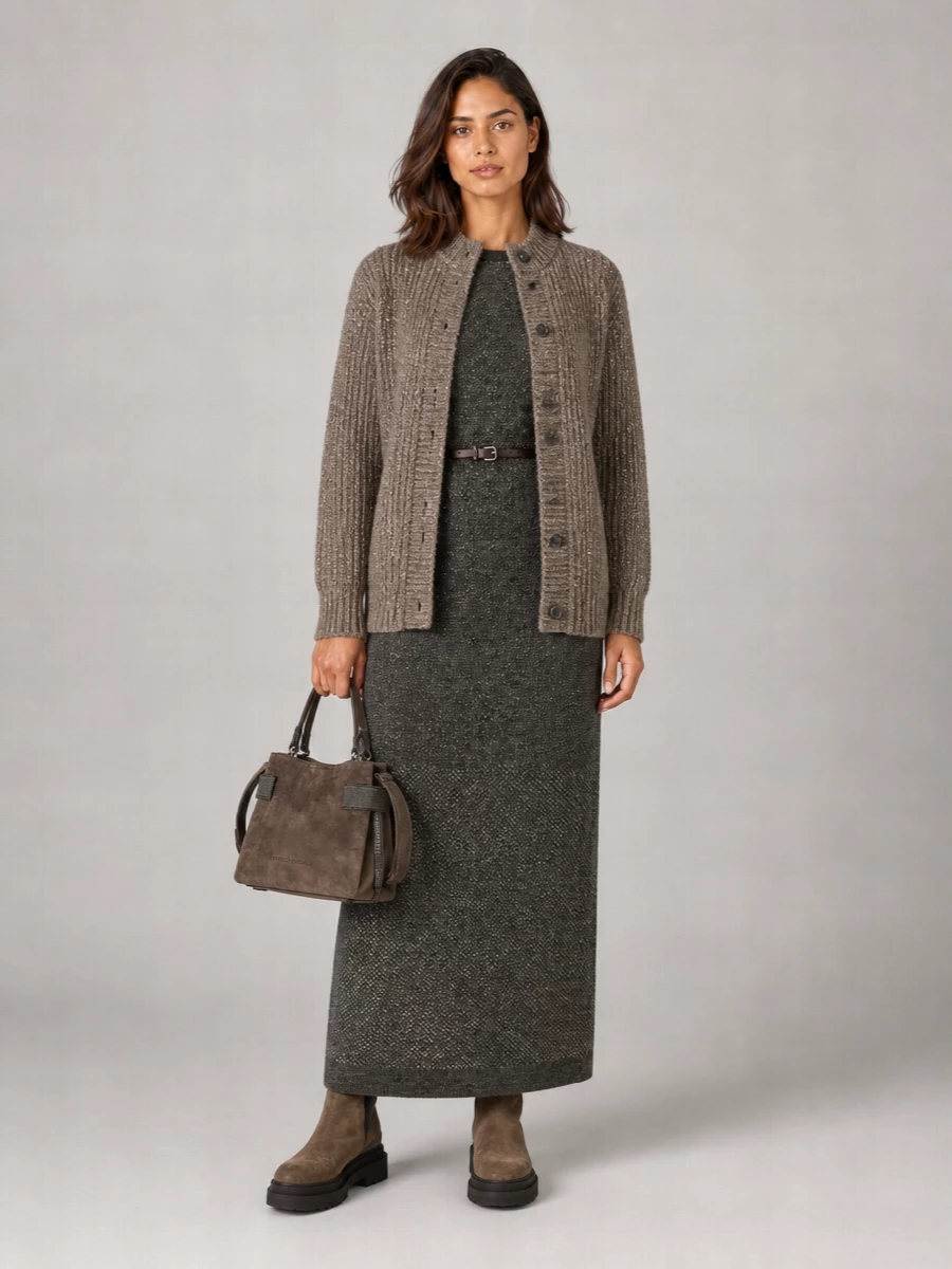 Brunello Cucinelli Monili Small Leather Tote Bag
