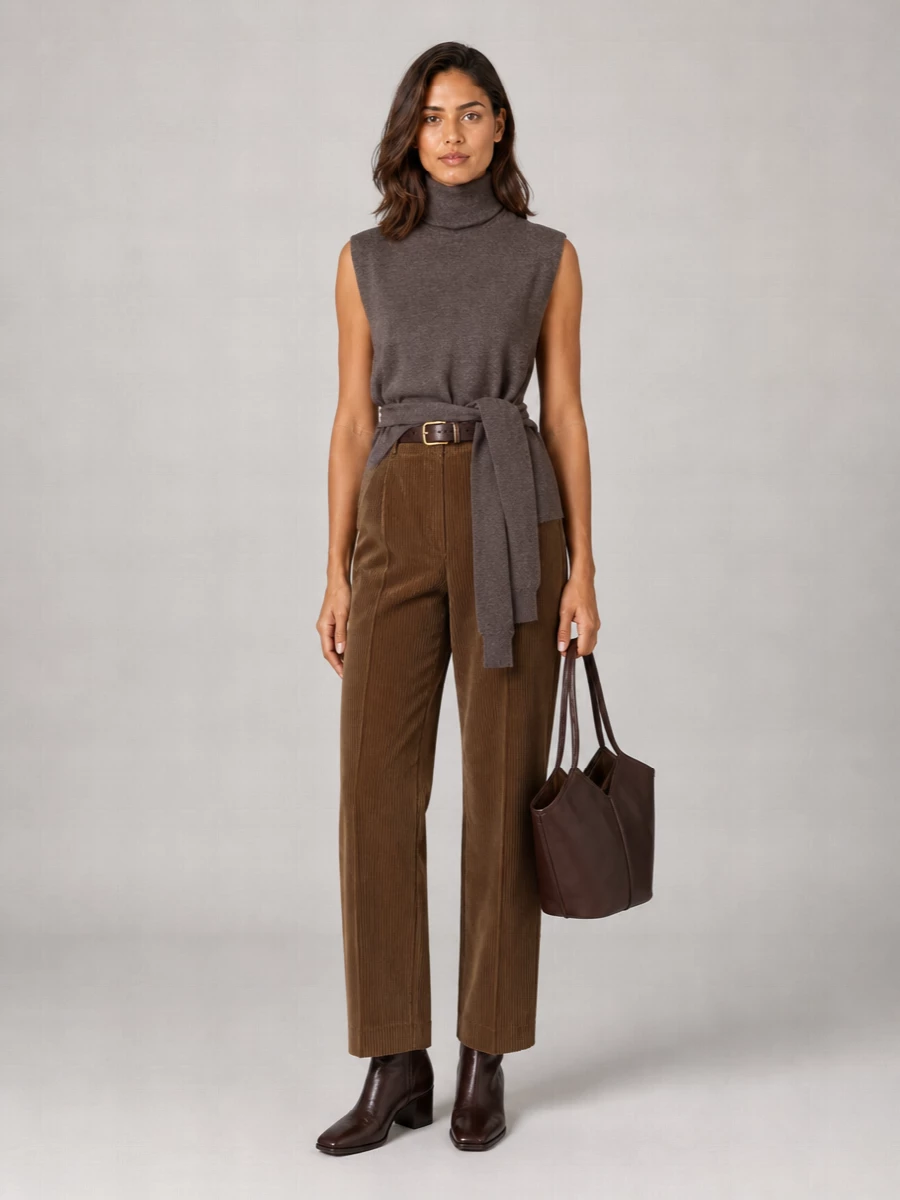 Róhe Corduroy Straight-Leg Tailored Trousers