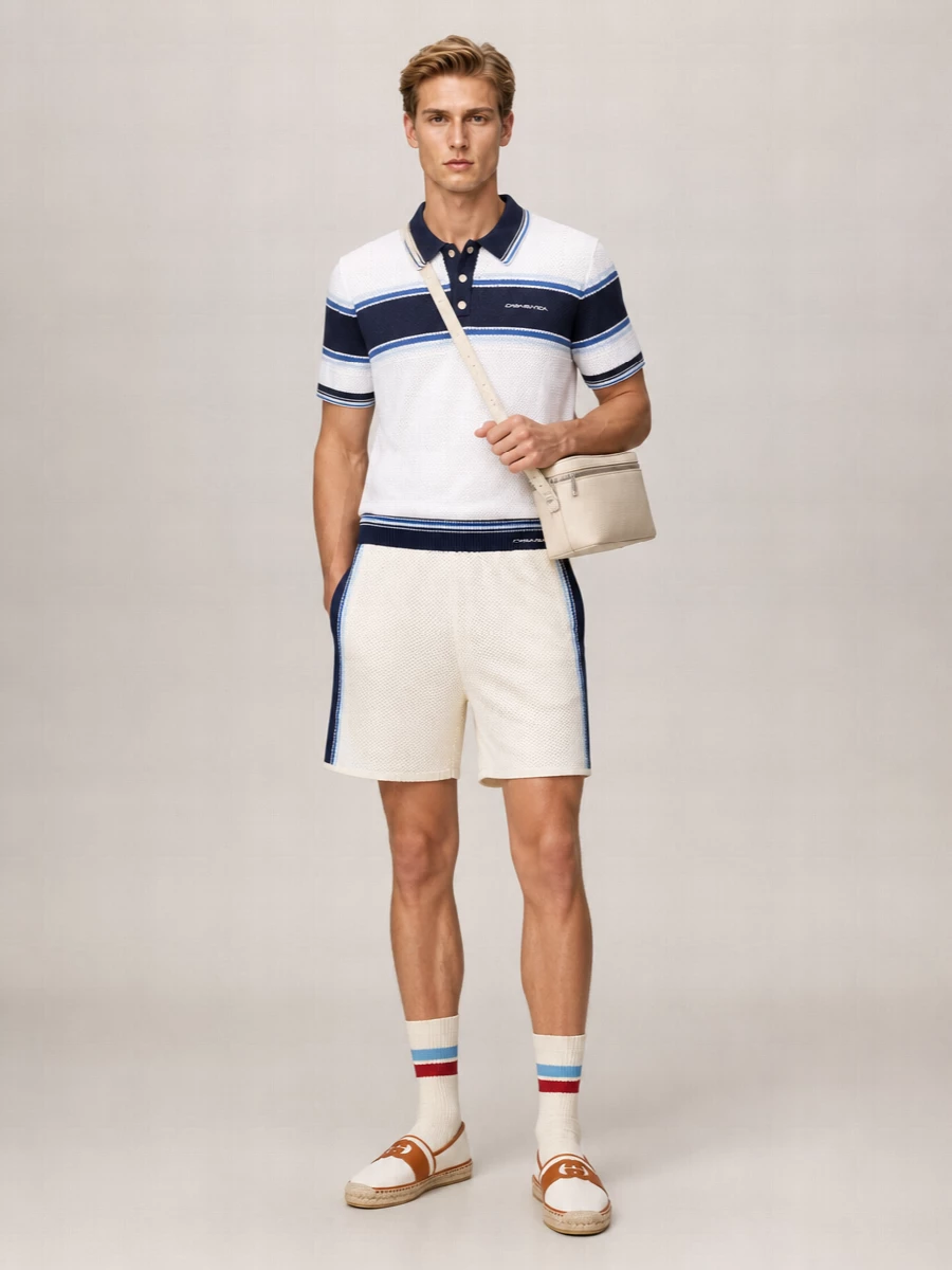 Casablanca Mesh Bermuda Shorts
