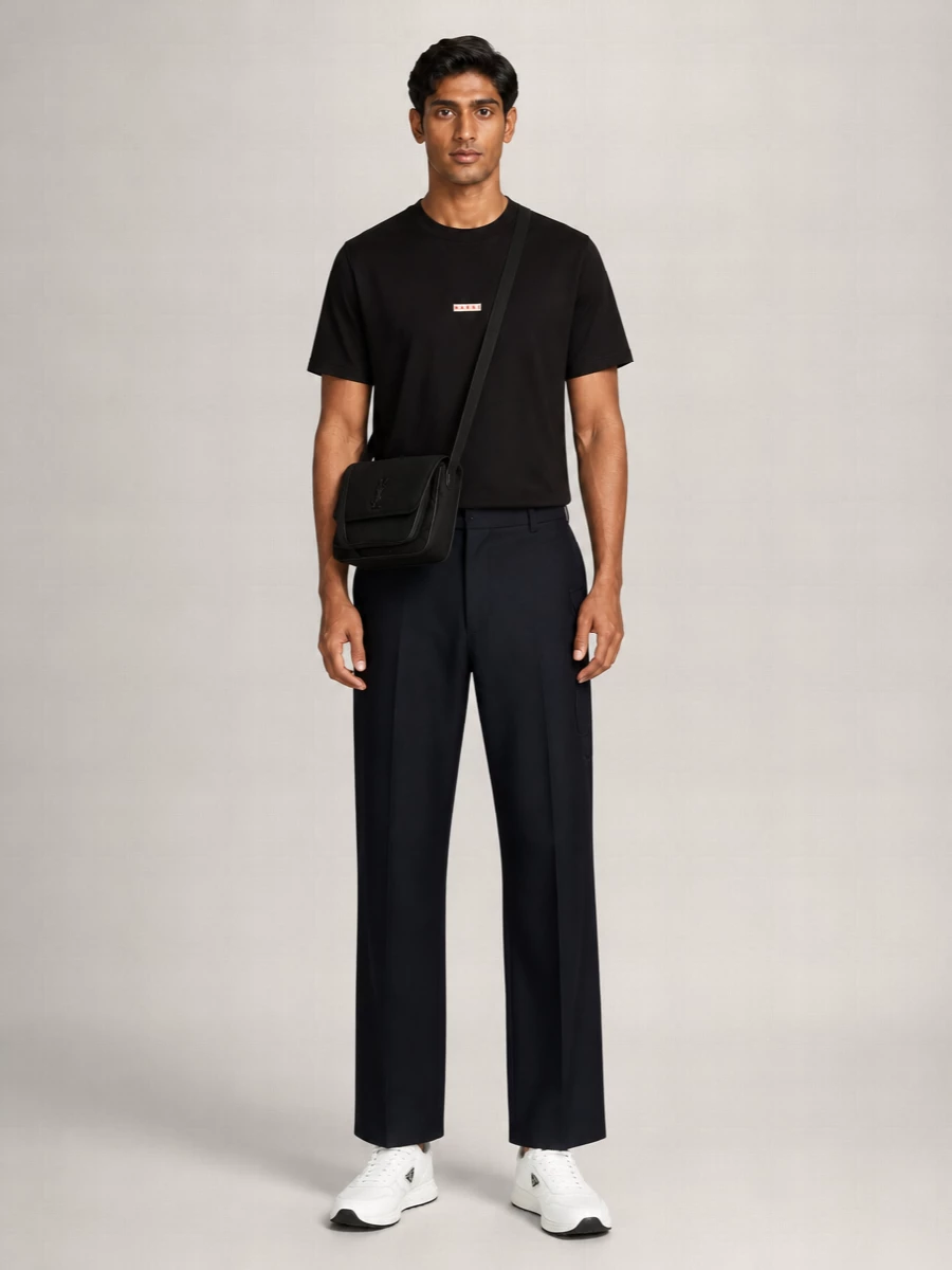 Prada Leather And Recycled Polyamide Low-Top Sneakers