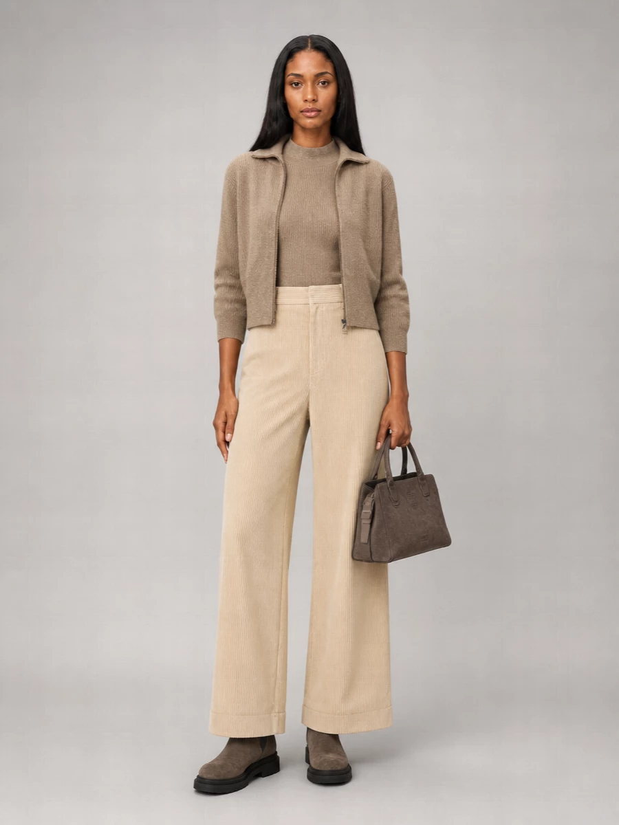 Brunello Cucinelli Cashmere Ribbed Cropped Zip Cardigan