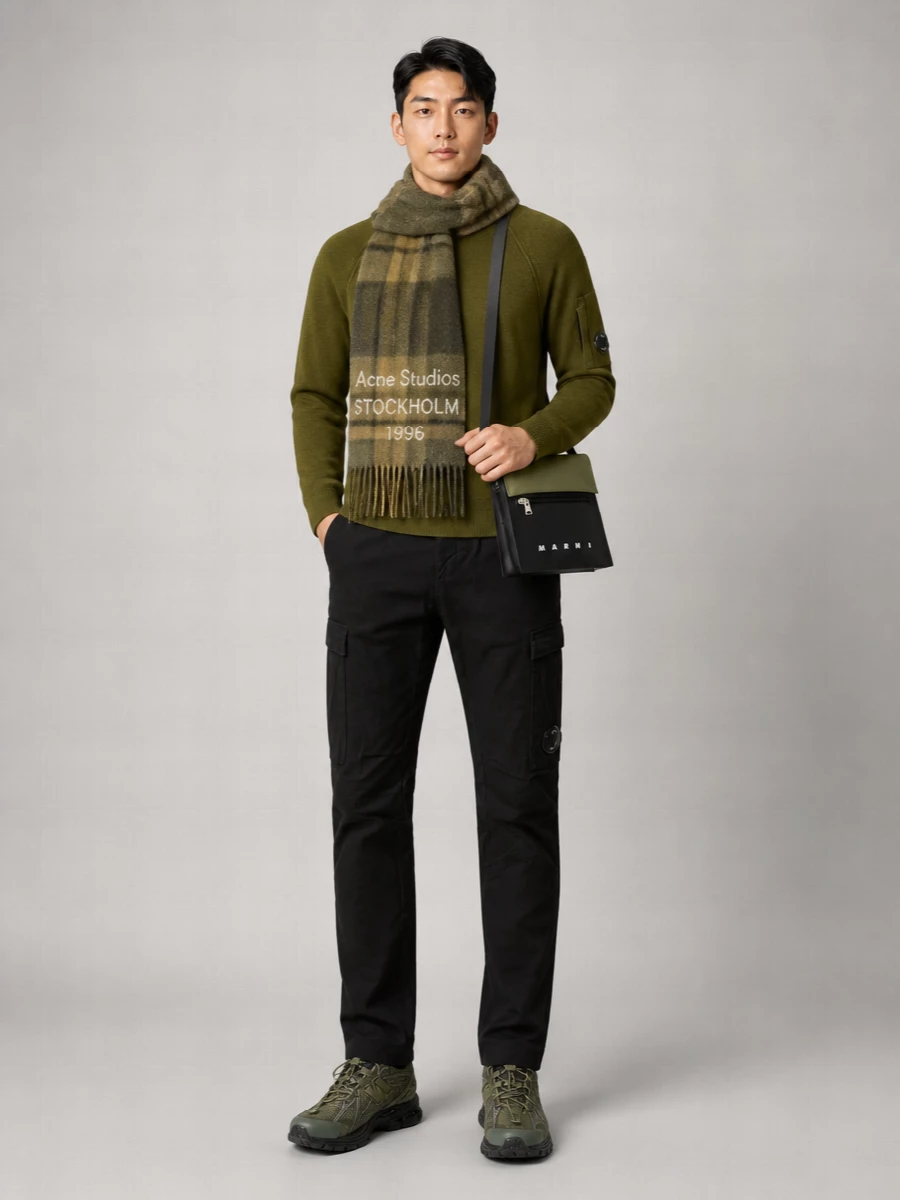 C.p. Company Wool Blend Crewneck Jumper