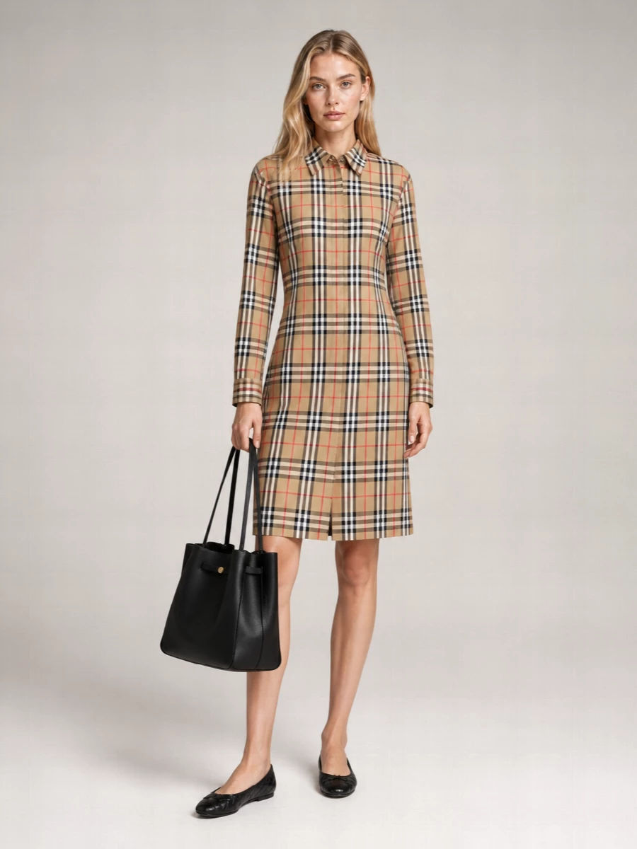 Burberry Leather Ballerina Shoes