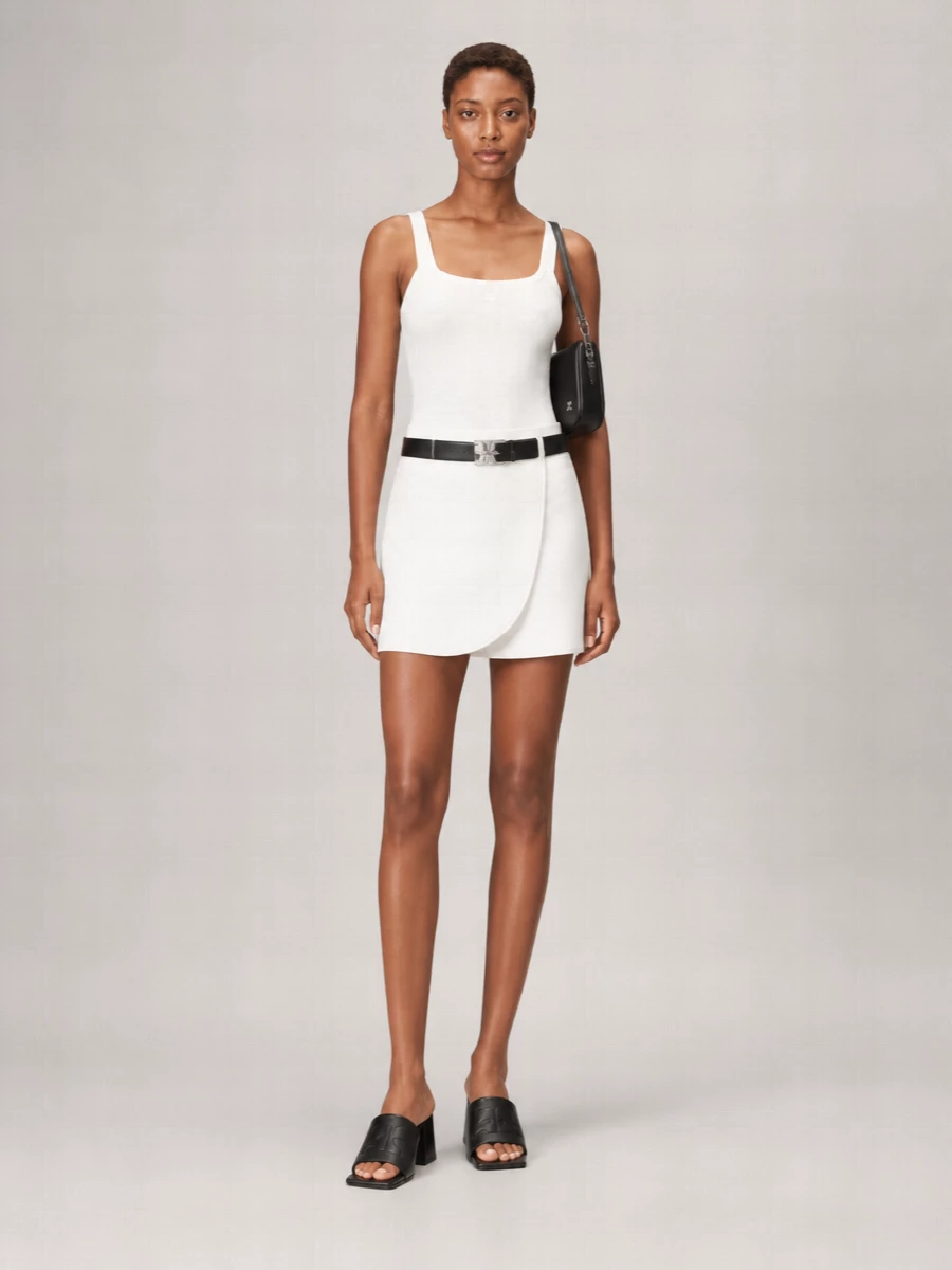 Courrèges Ribbed Cutout Tank Top