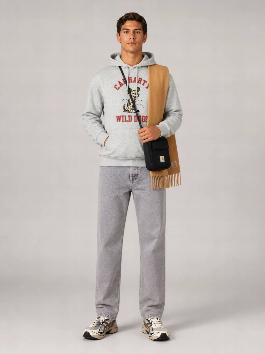 Carhartt Wip Cotton Wild Dog Printed Hoodie