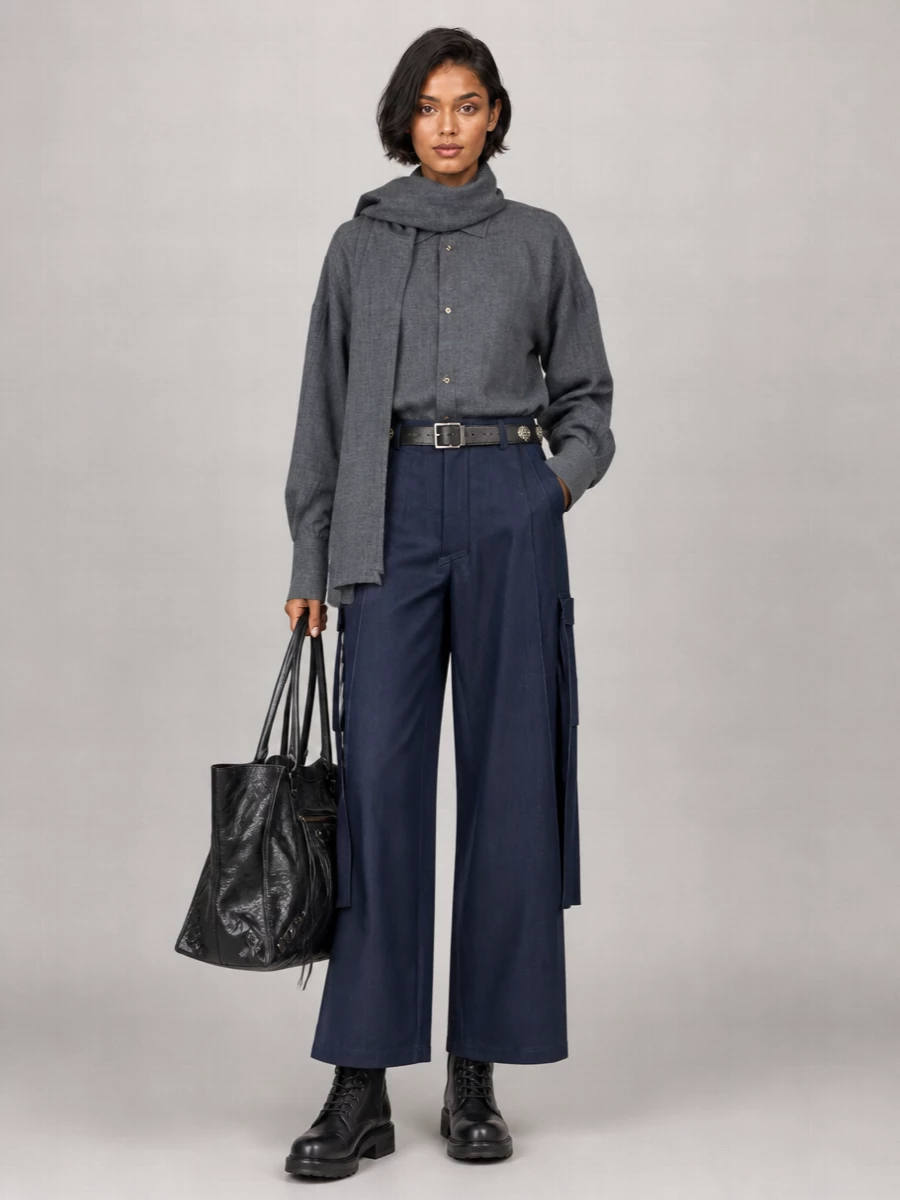 Darkpark Wide-Leg Cargo Trousers