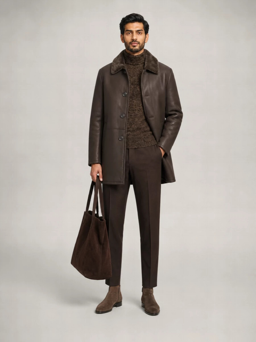Yves Salomon Lamb Leather Jacket
