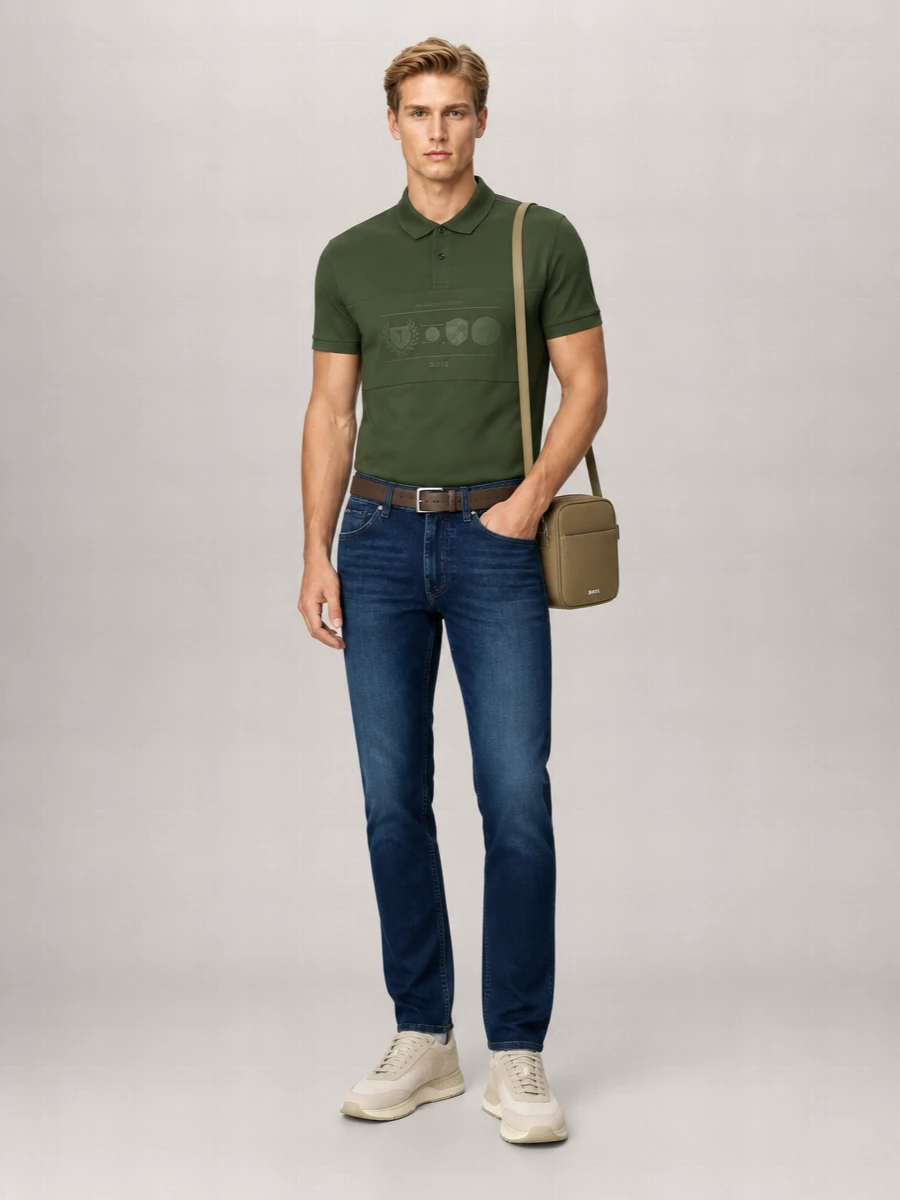 Boss Cotton Short-Sleeve Polo Shirt