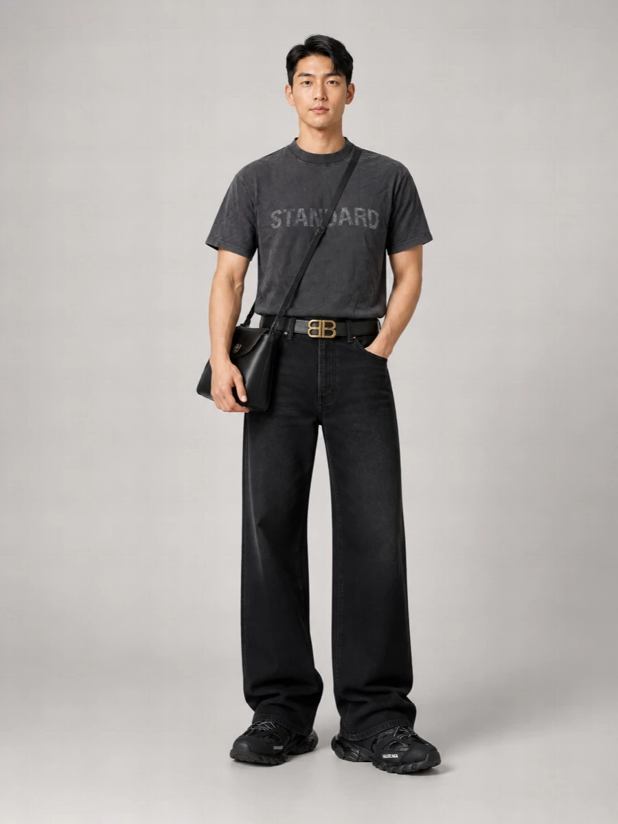 Balenciaga Cotton Regular-Fit Printed T-Shirt