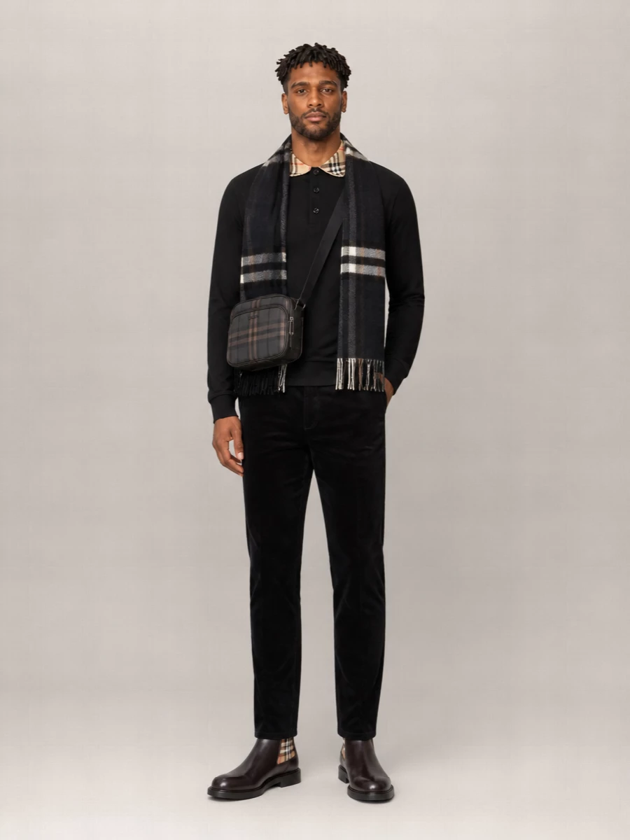 Burberry Cotton Polo Collar Sweater