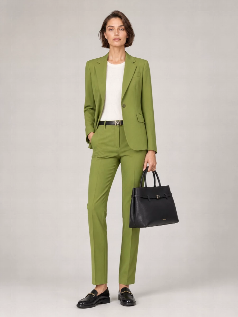 Weekend Max Mara Virgin Wool Straight-Leg Tailored Trousers