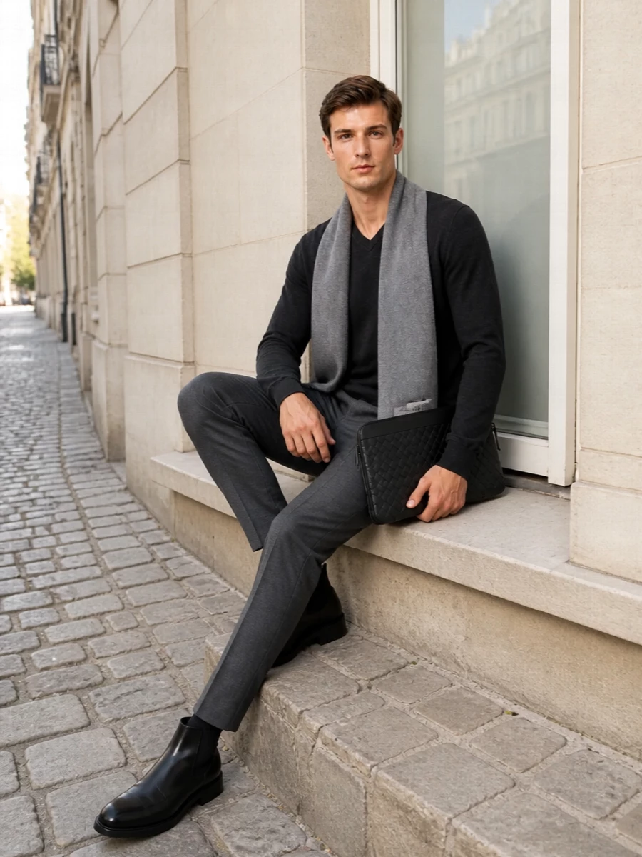 Zanone knit pt torino trousers chelsea boots