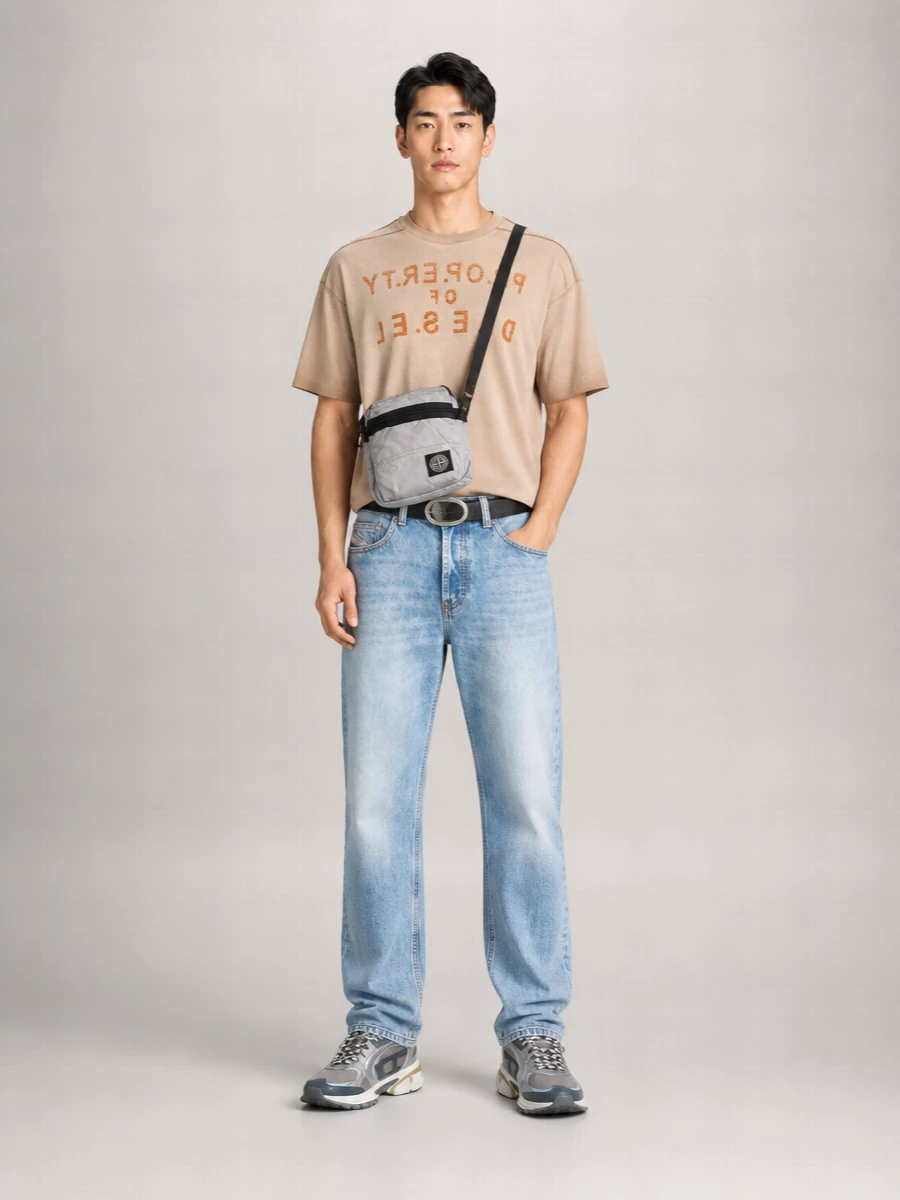 Diesel Denim Straight-Leg Jeans