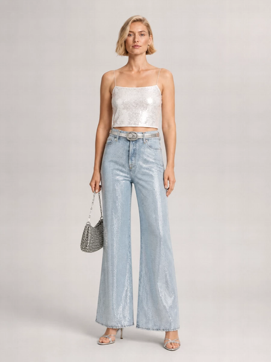 7 For All Mankind Denim Wide-Leg Jeans