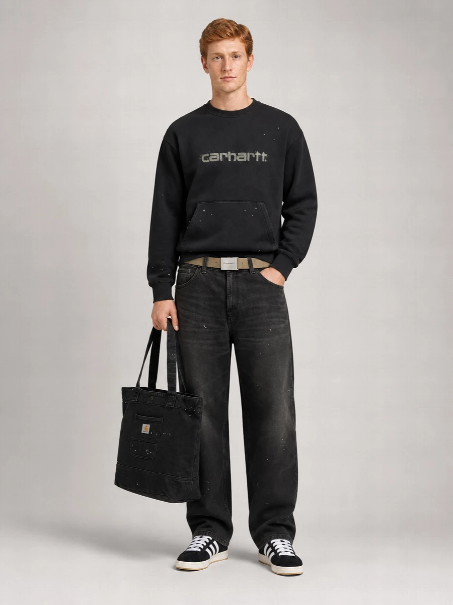 Carhartt Wip Straight-Leg Denim Work Pants