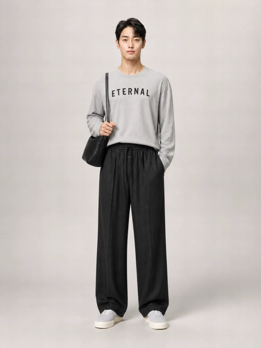 Fear Of God Oversized Long-Sleeve Eternal Print T-Shirt