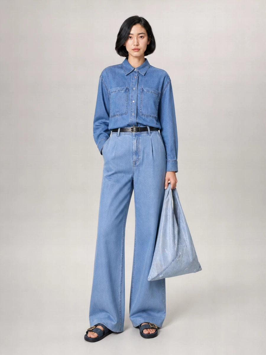 7 For All Mankind Oversized Lyocell Shirt
