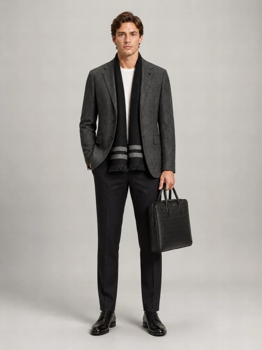 Lardini virgin wool single-breasted suit