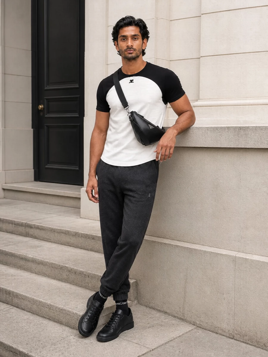 Courreges tee givenchy joggers margiela sneakers
