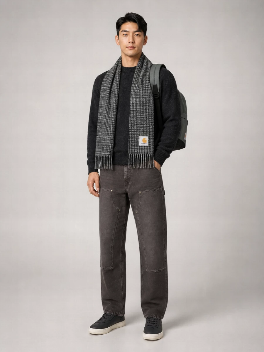 Carhartt Wip Textured Knit Crew Neck Jumper