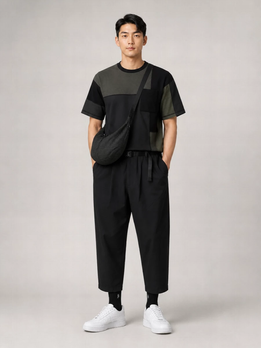 Comme Des Garçons Homme Patchwork Crewneck T-Shirt