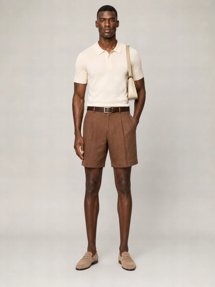 Lardini Linen Tailored Shorts