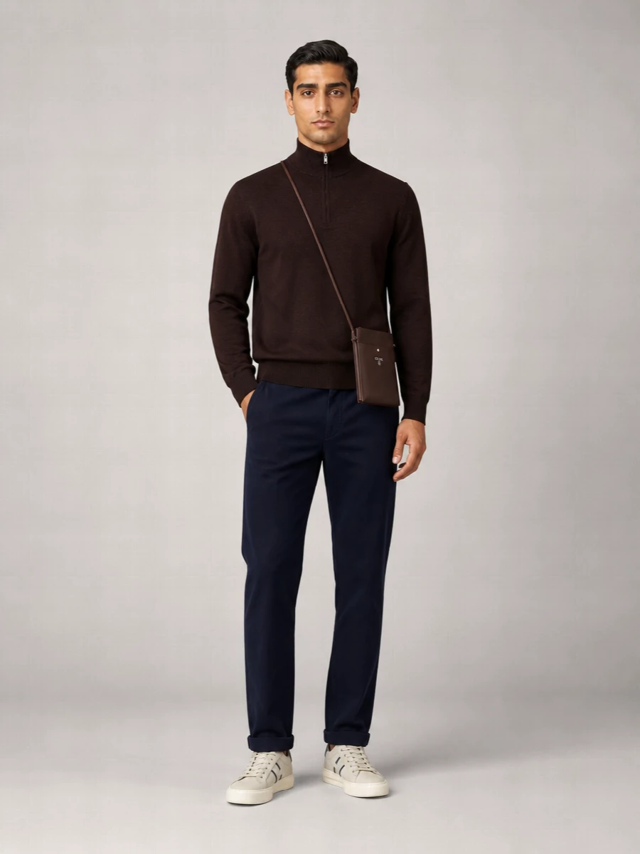 Nn.07 Merino Wool Polo Sweater