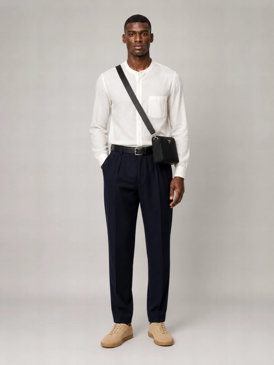 Giorgio Armani Twill Loose Fit Trousers