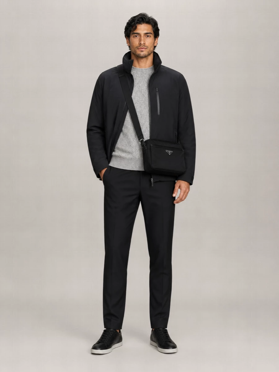 Herno High-Neck Short Down Puffer Jacket