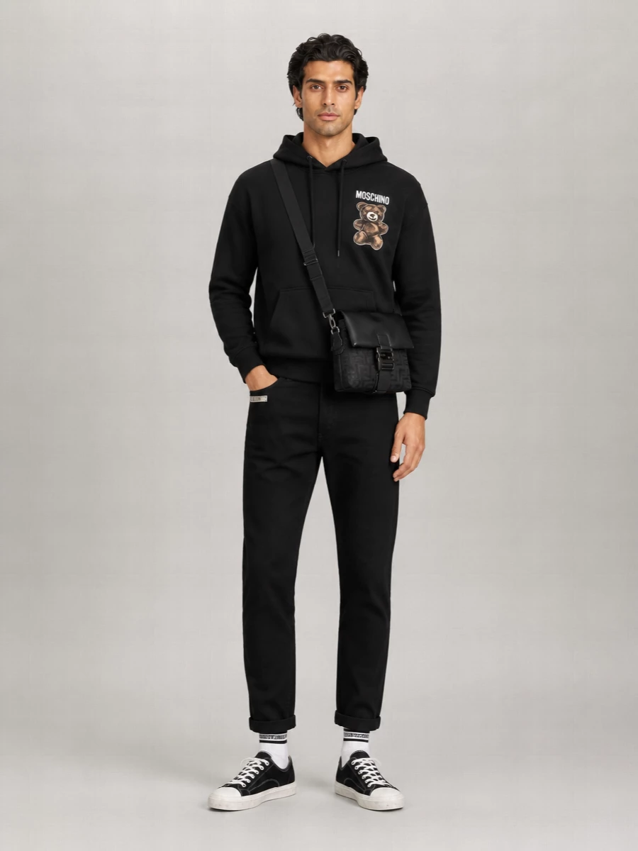 Moschino Teddy Print Hoodie