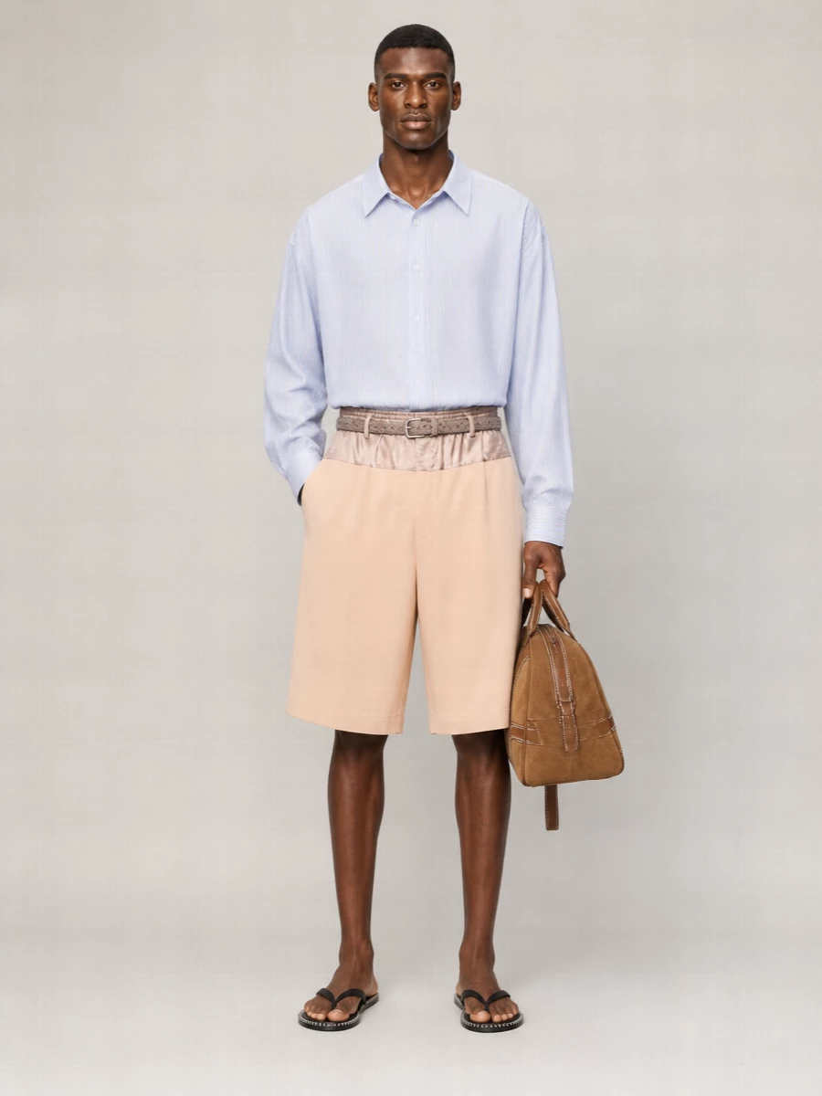 Dries Van Noten Elastic Waist Tailored Shorts