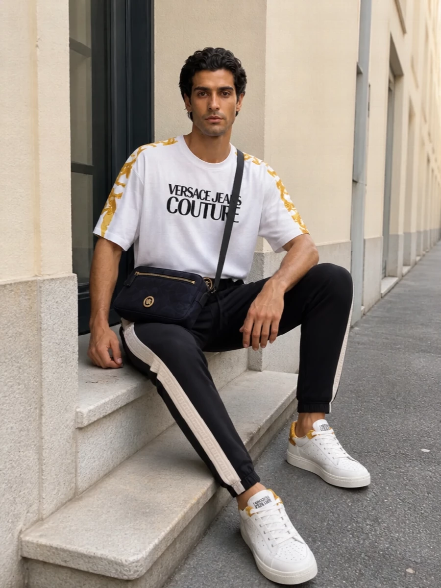Versace jeans couture baroque shirt track pants