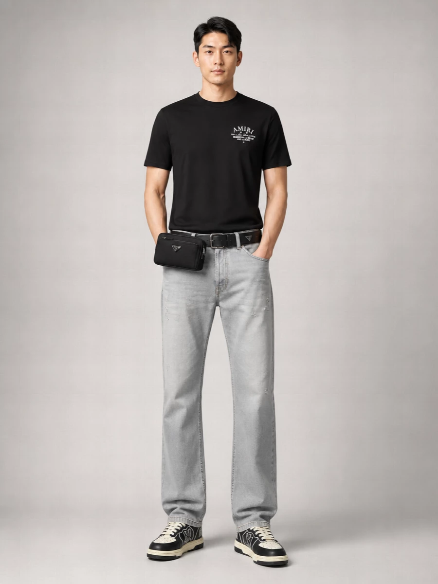 Amiri Cotton Logo Print T-Shirt