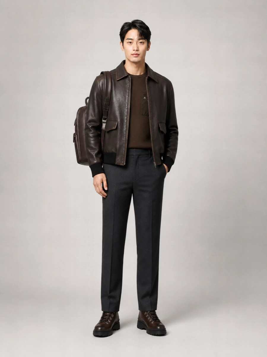 Prada Leather Bomber Jacket
