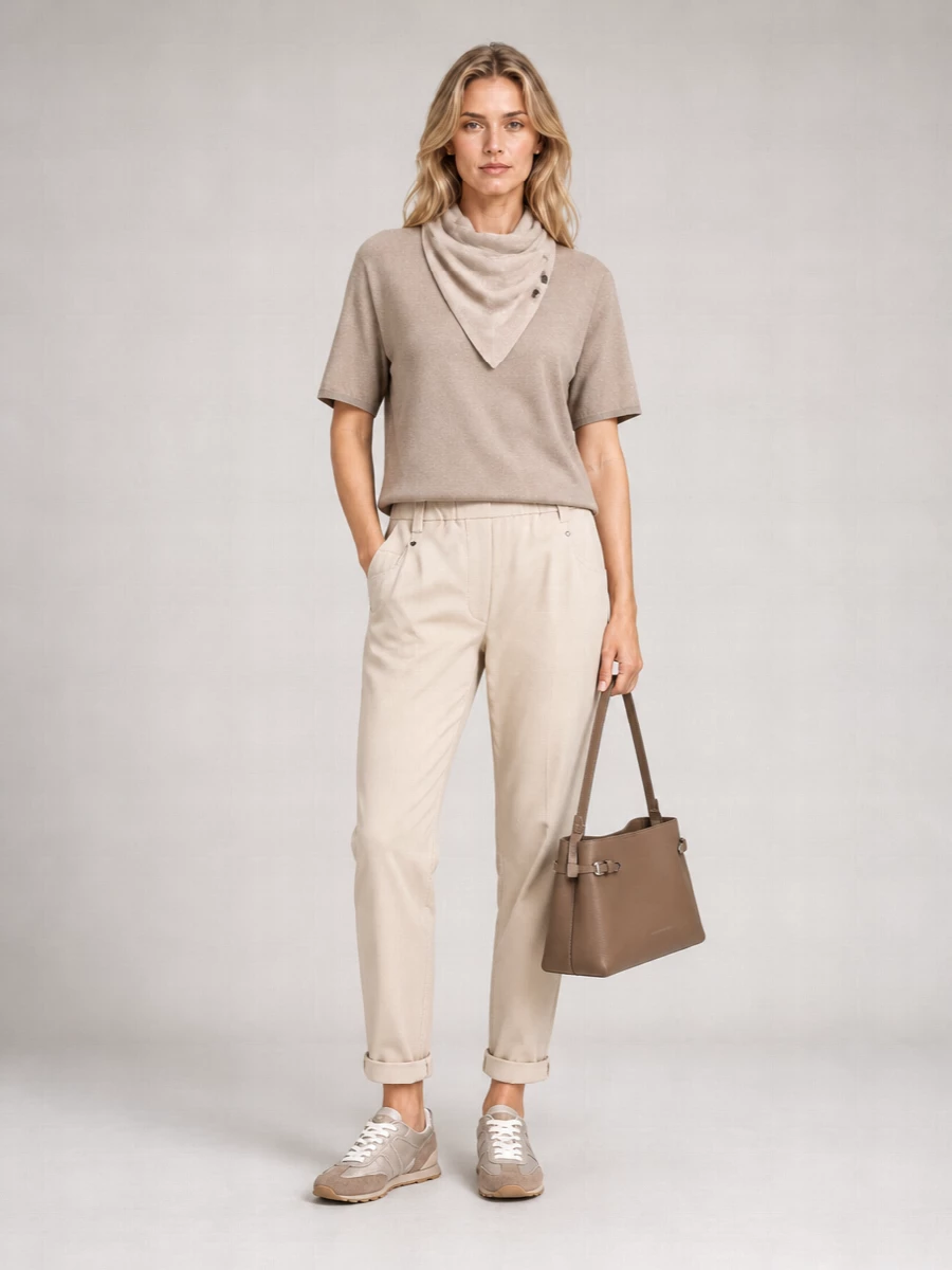 Brunello Cucinelli Cashmere Silk Short-Sleeve Sweater