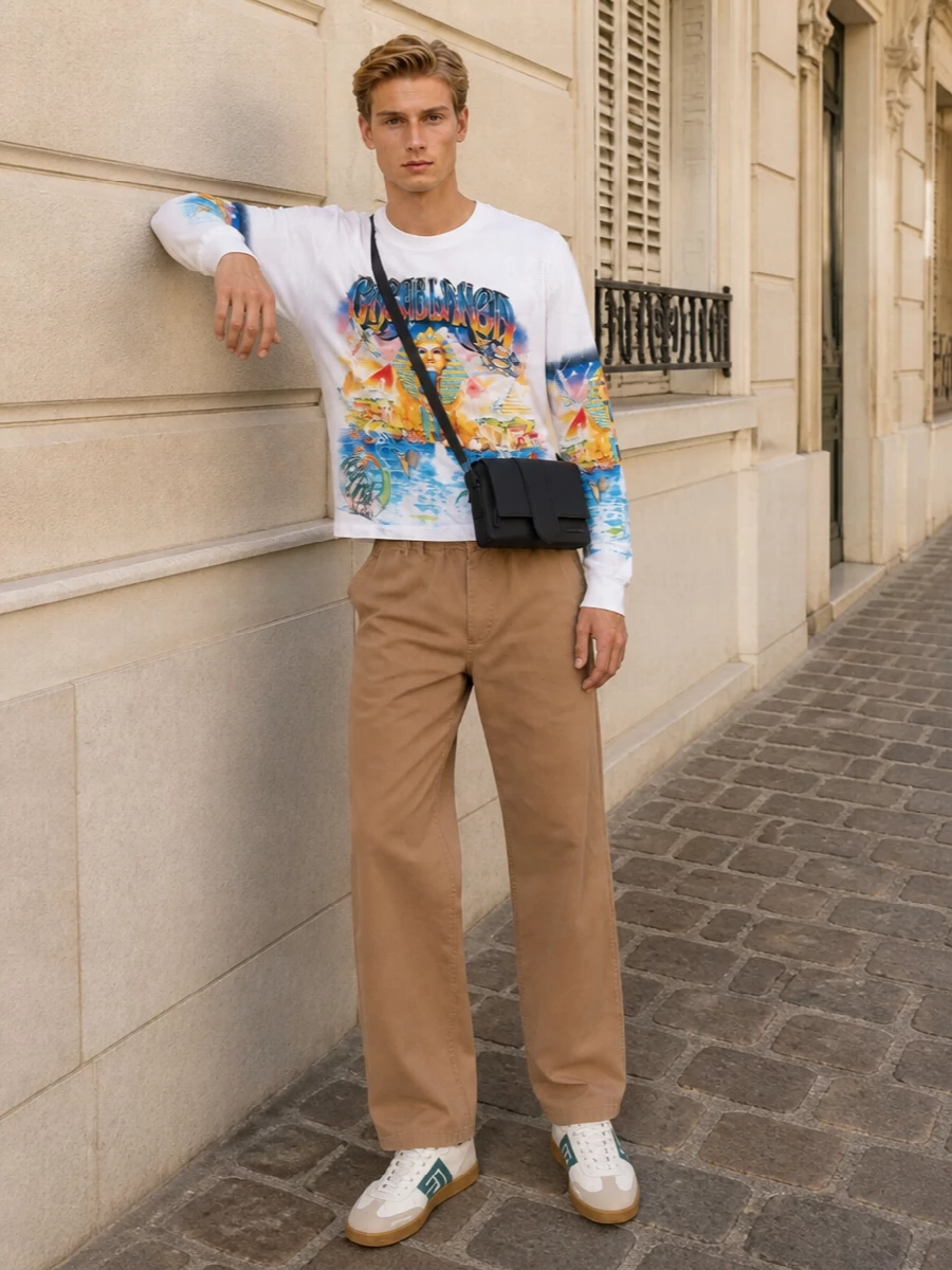 Casablanca tee mm6 chinos balmain sneakers