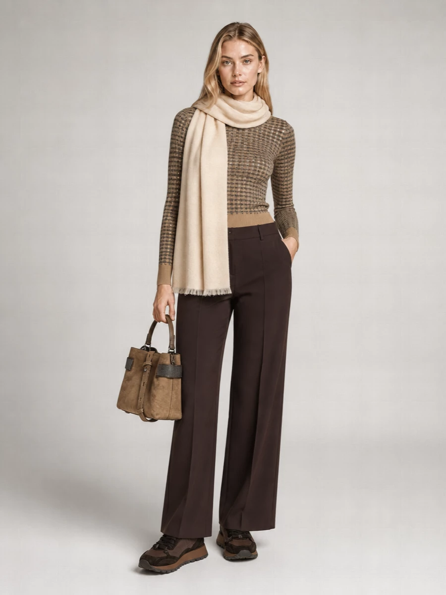 Ermanno Scervino Cashmere-Blend Embroidered Knit Top