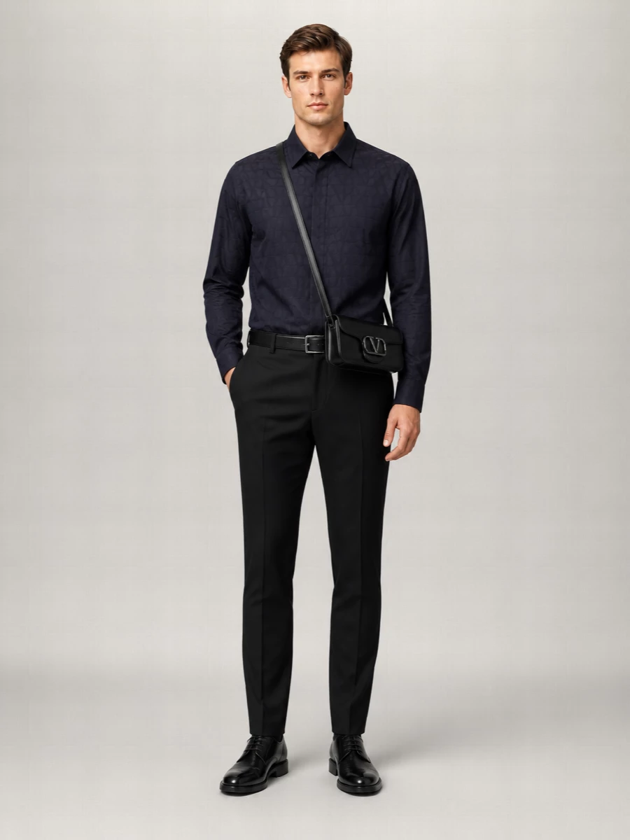 Valentino Garavani Printed Cotton Regular-Fit Shirt